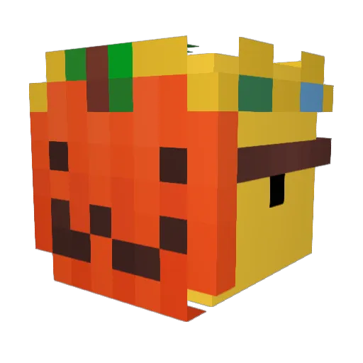 DuckyMomo08 Minecraft avatar head, 3D render