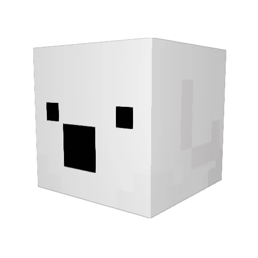 DuckyNoodl3s Minecraft avatar head, 3D render