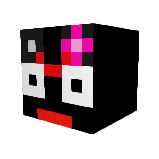 DuckyQuackQuack Minecraft avatar head, 3D render