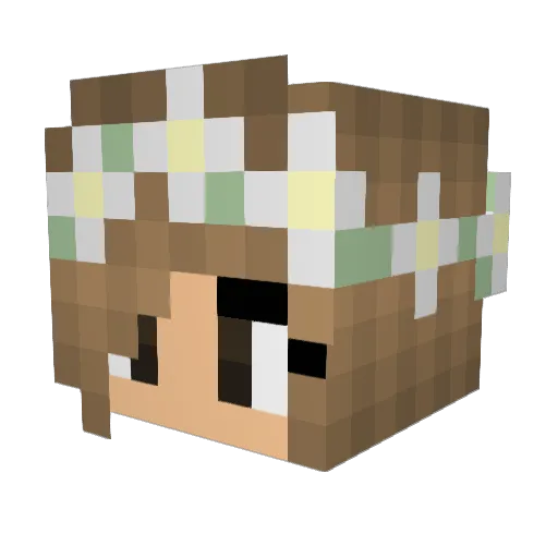 Ducky_Girl_3 Minecraft avatar head, 3D render