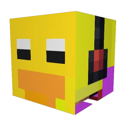 Duckyface12345 Minecraft avatar head, 3D render