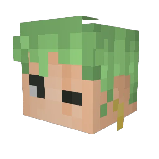 Duckywucky35 Minecraft avatar head, 3D render