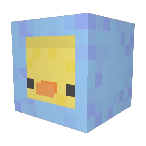 Duckyy0919 Minecraft avatar head, 3D render
