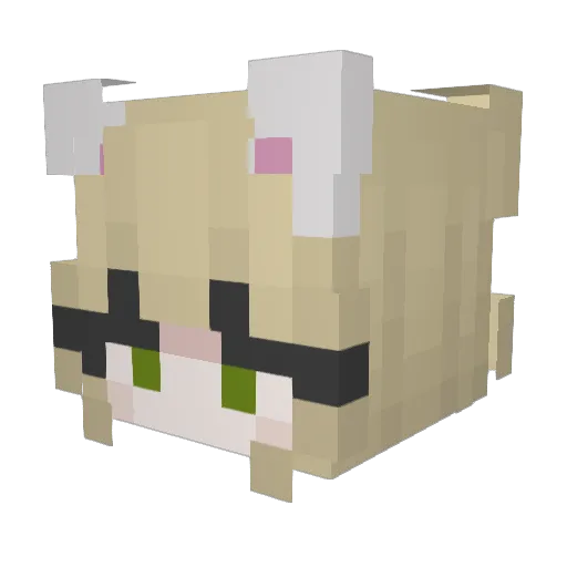 Duckyy__0 Minecraft avatar head, 3D render