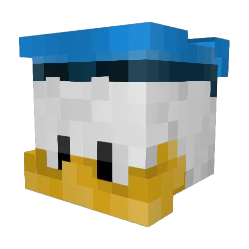 Duckyyy313 Minecraft avatar head, 3D render