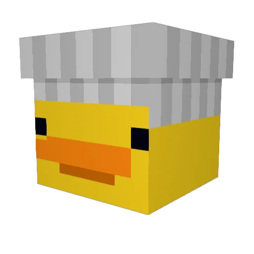 DucoVIII Minecraft avatar head, 3D render