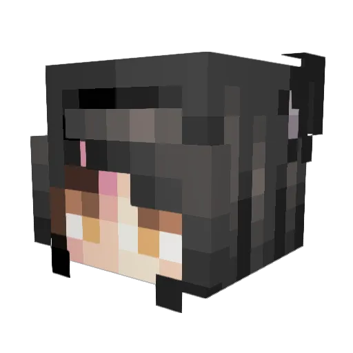 Ducrar Minecraft avatar head, 3D render