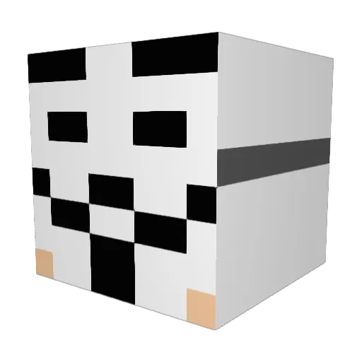 Duct47 Minecraft avatar head, 3D render