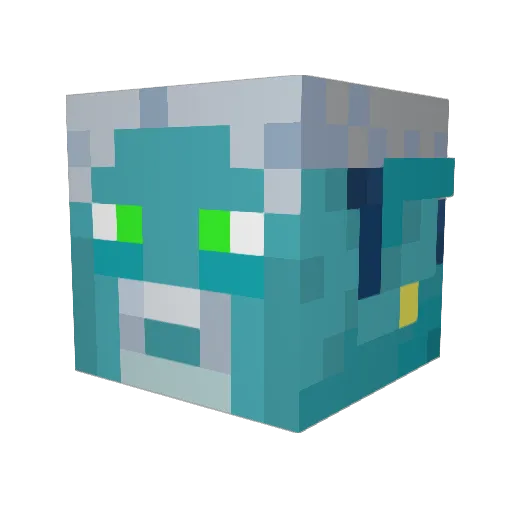 DudTheBomb Minecraft avatar head, 3D render