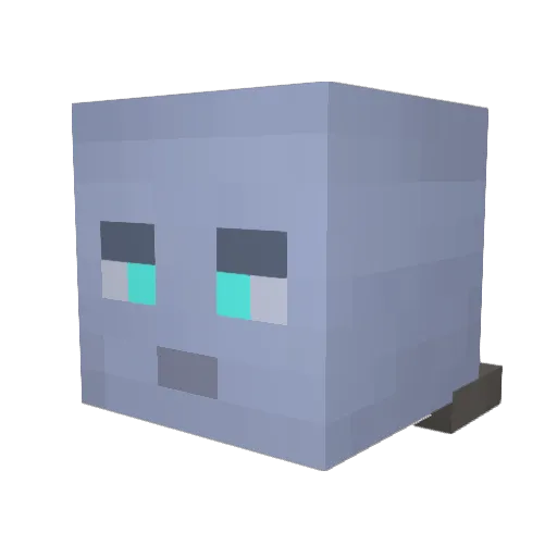 DudaDaGalera Minecraft avatar head, 3D render