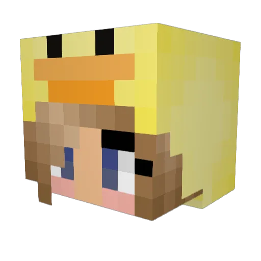 Duda_234 Minecraft avatar head, 3D render
