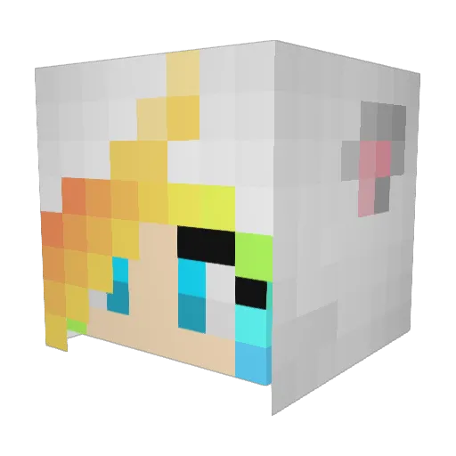 Duda_2508 Minecraft avatar head, 3D render