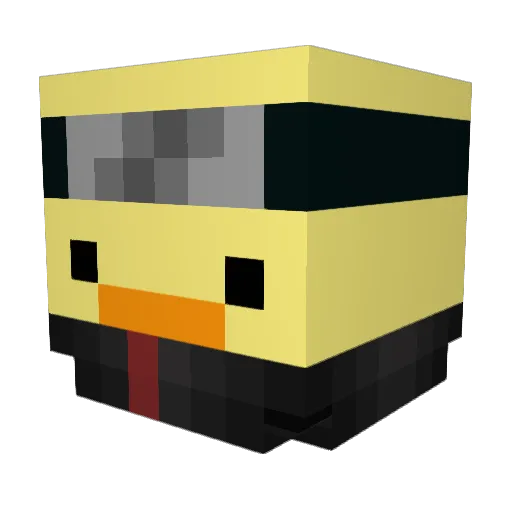 DuddelessGHG Minecraft avatar head, 3D render