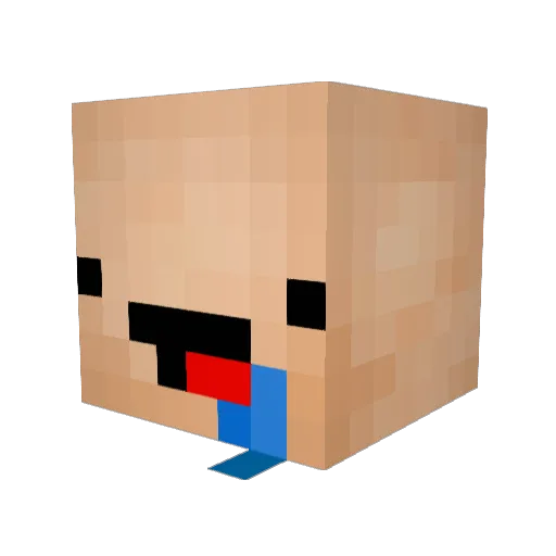 DudeBeDawson Minecraft avatar head, 3D render