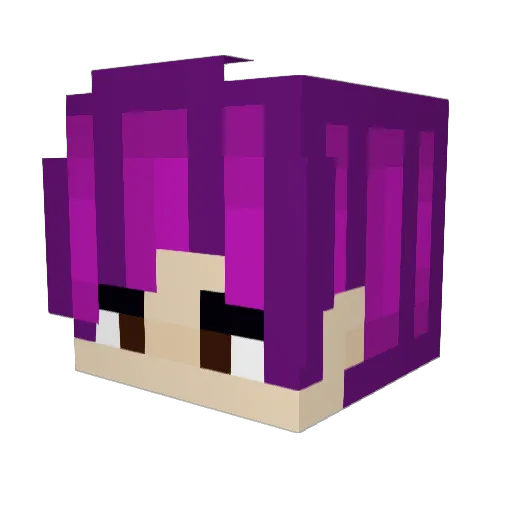 DudeDey Minecraft avatar head, 3D render