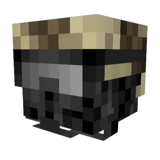 DudeOfEase Minecraft avatar head, 3D render