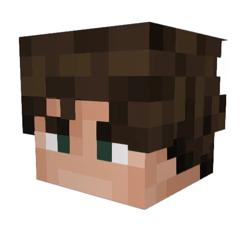 DudeSiege Minecraft avatar head, 3D render