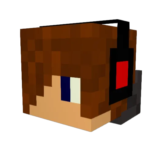 DudeSlayer57 Minecraft avatar head, 3D render