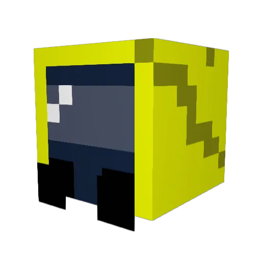 Dudemanbro17 Minecraft avatar head, 3D render