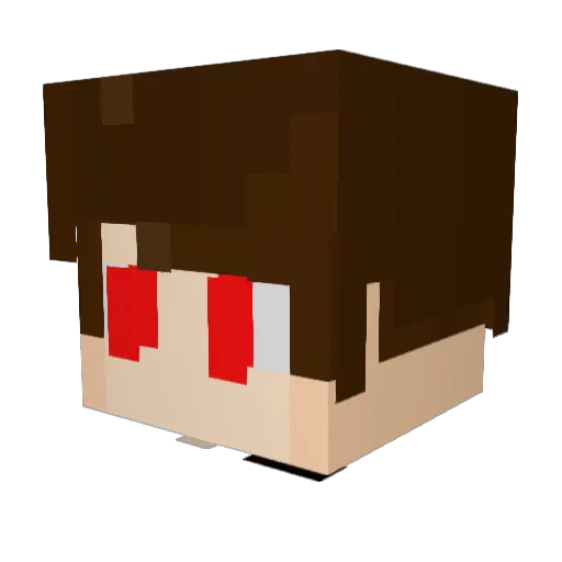 Duder57 Minecraft avatar head, 3D render