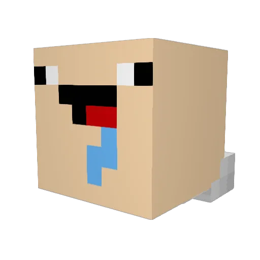 DudleyDean Minecraft avatar head, 3D render
