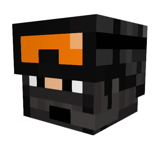 DudoGaming Minecraft avatar head, 3D render
