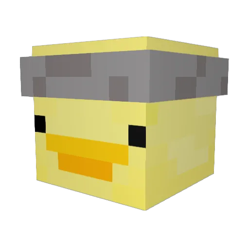 DudsLynch Minecraft avatar head, 3D render