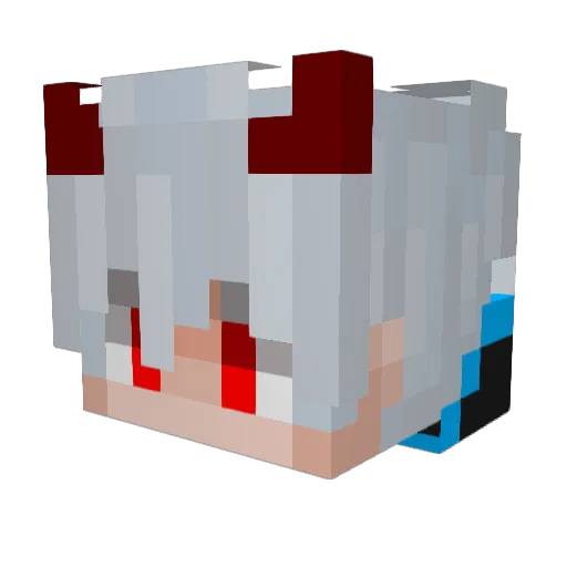 DuduCarlosGames Minecraft avatar head, 3D render