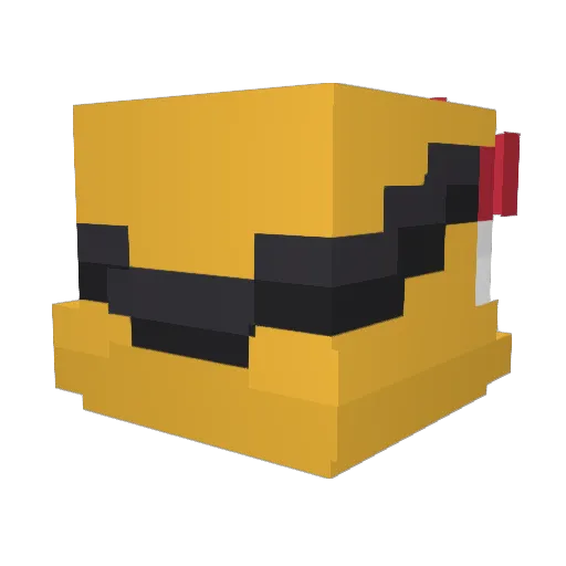 DueDueDue Minecraft avatar head, 3D render