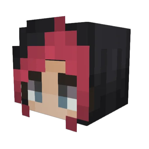 Duel_Fiora Minecraft avatar head, 3D render