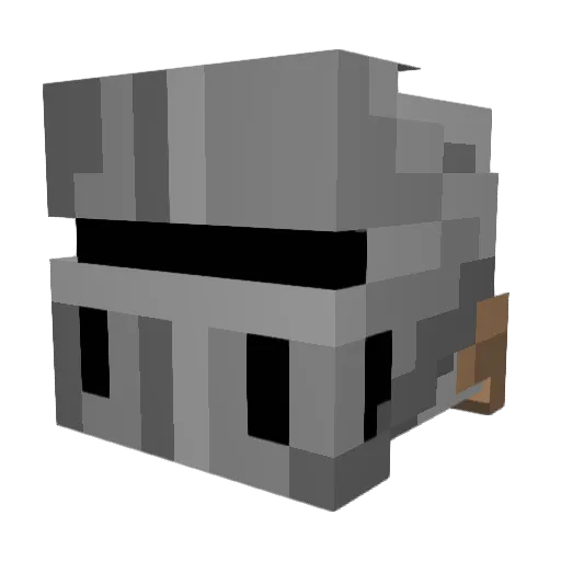 Duelmex Minecraft avatar head, 3D render