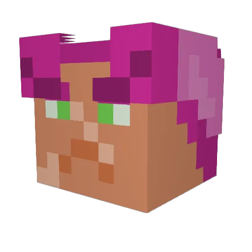 Duende2771 Minecraft avatar head, 3D render