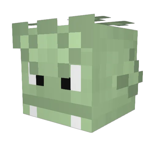 Duetor Minecraft avatar head, 3D render