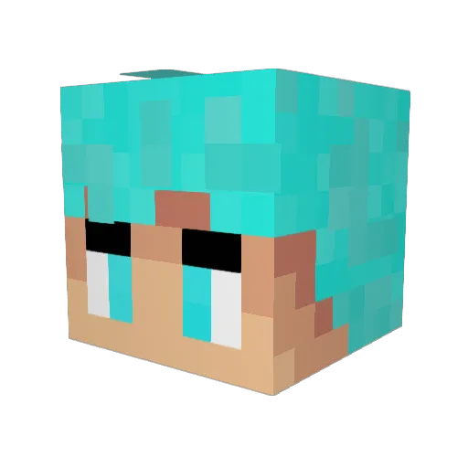 Duffi87 Minecraft avatar head, 3D render