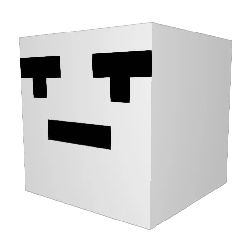 Duffly Minecraft avatar head, 3D render