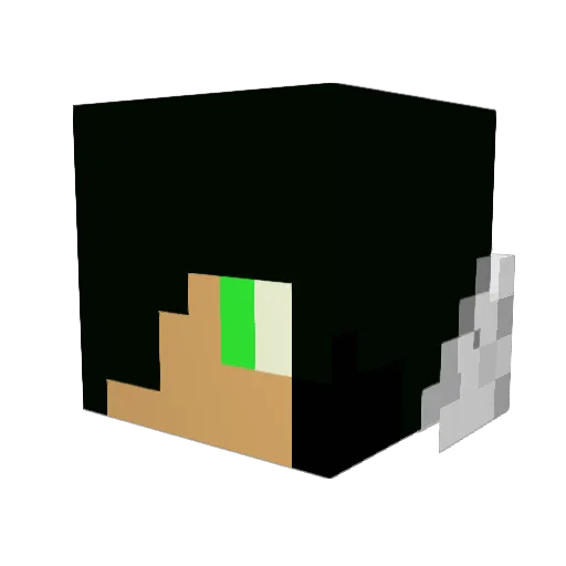 Duffman13XD Minecraft avatar head, 3D render