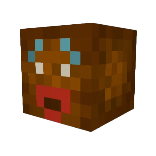 Duffmaneternal Minecraft avatar head, 3D render