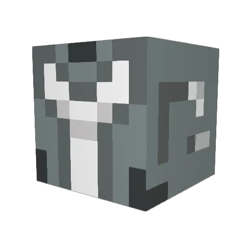 Duffmasta Minecraft avatar head, 3D render