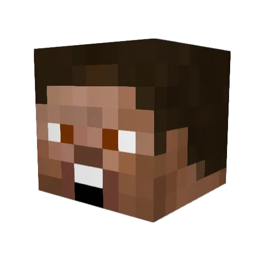 DuffyATalkingCat Minecraft avatar head, 3D render