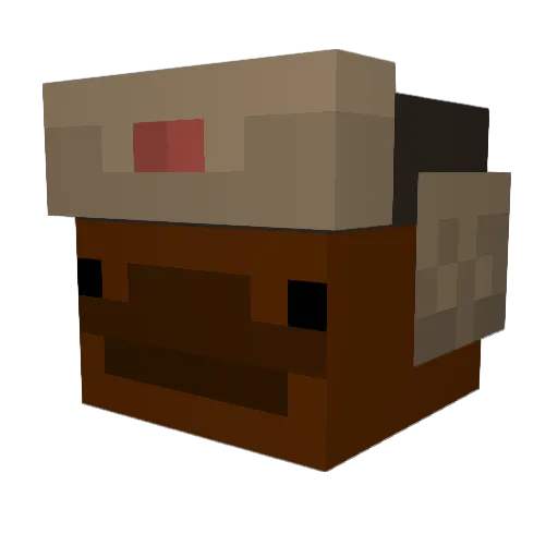 Dugenjunior Minecraft avatar head, 3D render