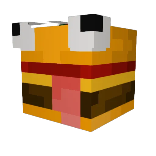 DugeonMan Minecraft avatar head, 3D render