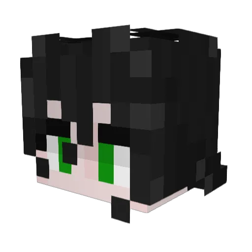 DuggiDogg Minecraft avatar head, 3D render