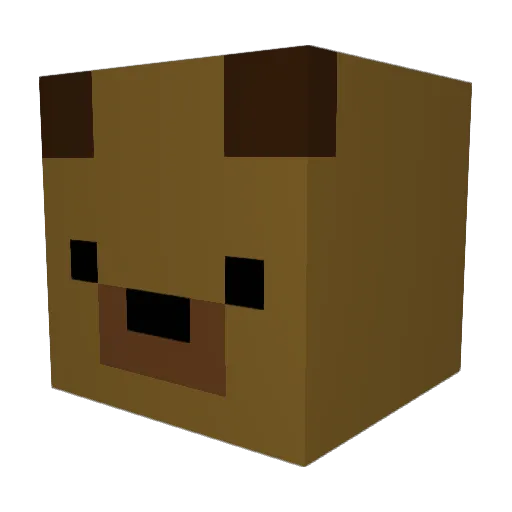 Duggles23 Minecraft avatar head, 3D render