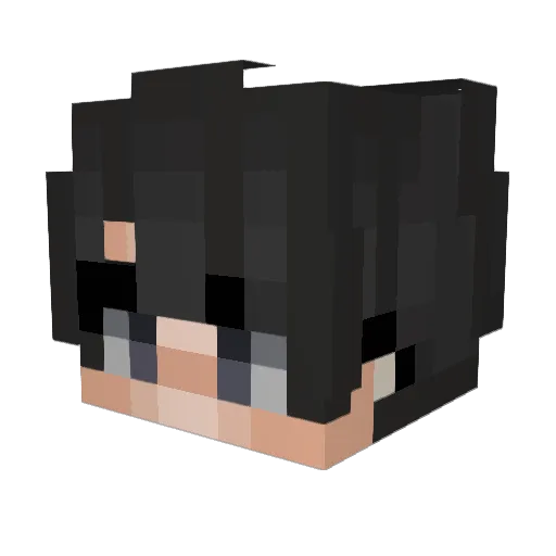 DugongCZ Minecraft avatar head, 3D render