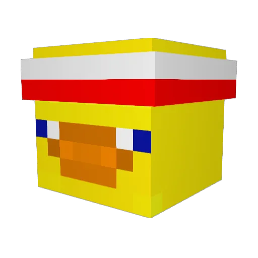 DuhBlackJesus Minecraft avatar head, 3D render
