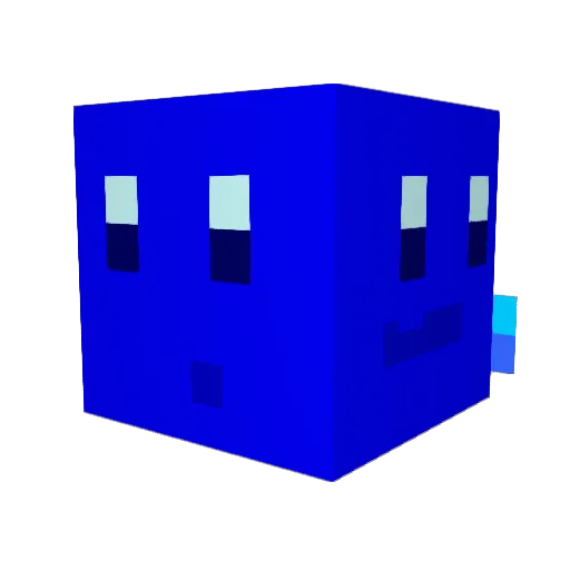 DuhFatPanda Minecraft avatar head, 3D render