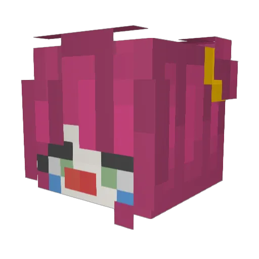 DuhitsSassy Minecraft avatar head, 3D render