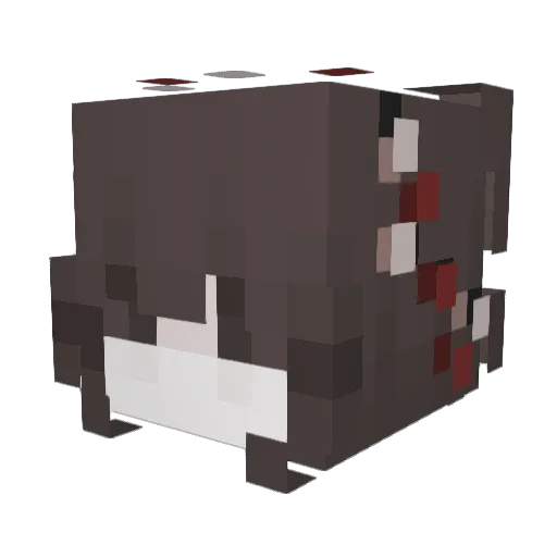 Duhiva Minecraft avatar head, 3D render