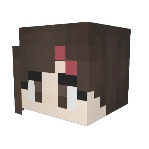 Duhkle Minecraft avatar head, 3D render