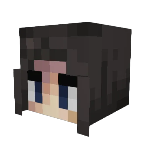 Duhkoda Minecraft avatar head, 3D render